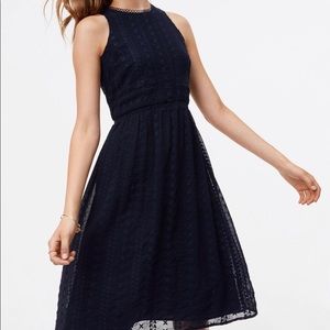 Circle Lace Embroidered Flare Dress
